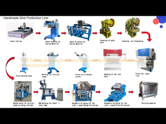 CNC hassas damgalama mükemmel zanaat mutfak el yapımı lavabo üretim hattı