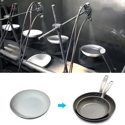 İyi fiyat Tencere Pot için Otomatik Sprey Boya Yapışmaz Kaplama Makinesi çevrimiçi