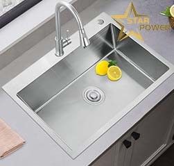 İyi fiyat Ev Mutfağı Paslanmaz Çelik El Lavabo Büyük Tek Lavabo Özel çevrimiçi