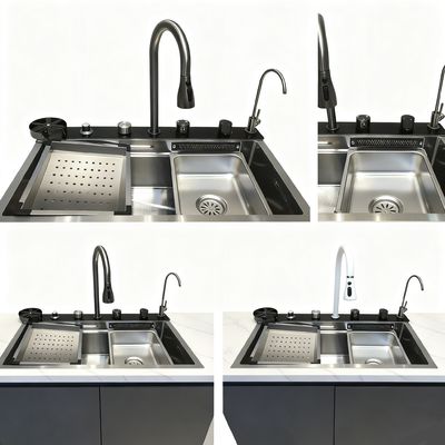 İyi fiyat Özel Premium bardak yıkayıcı Entegre El ile cilalanmış 304/316 Paslanmaz Çelik Mutfak Lavabo 250-300mm kase derinliği ve 1.2-2.0mm Panel Kalınlığı ile çevrimiçi