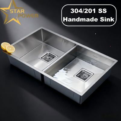 İyi fiyat El yapımı Silahlı Metal PVD Çıkıntılı lekeye dayanıklı mutfak lavabosu Gıda Sınıfı 304/316 Paslanmaz Çelik çevrimiçi