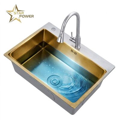 İyi fiyat 18 Inch Undermount Bar Prep Sink SUS304 16 Gauge Stainless Steel with Nano Coating çevrimiçi