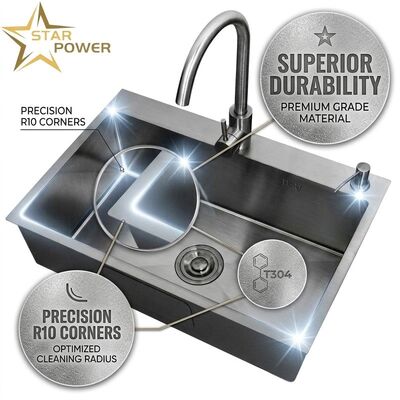 İyi fiyat 15 Inch Round Undermount Bar Sink SUS304 20 Gauge Stainless Steel with Basket Strainer çevrimiçi