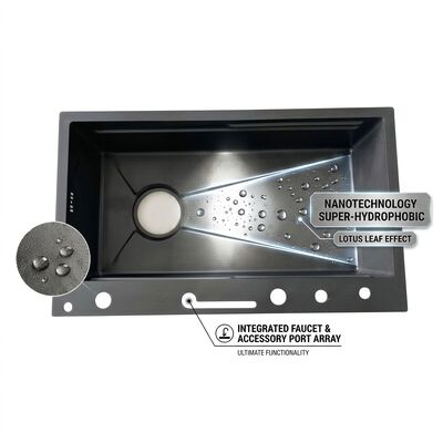 İyi fiyat 33 Inch Undermount Double Bowl Kitchen Sink 50/50 SUS304 18 Gauge with Bottom Grids çevrimiçi