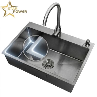 İyi fiyat 20 Inch Drop-In Single Bowl Bar Kitchen Sink SUS304 20 Gauge with Basket Strainer çevrimiçi