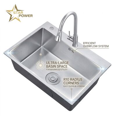 İyi fiyat 16 Inch Round Undermount Bar Sink SUS304 18 Gauge Stainless Steel with Basket Strainer çevrimiçi