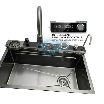 İyi fiyat 32 Inch Undermount Double Bowl Kitchen Sink 50/50 SUS304 16 Gauge with Bottom Grids çevrimiçi