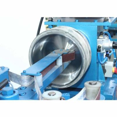 İç Dış İçin Otomatik Paslanmaz Çelik Kaplar Parlatma Makinesi Çift Kafa
