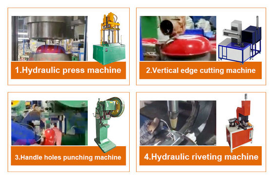 Yapışmaz Paslanmaz Çelik Tencere Yapma Makinesi Hidrolik Otomatik Cnc Delme