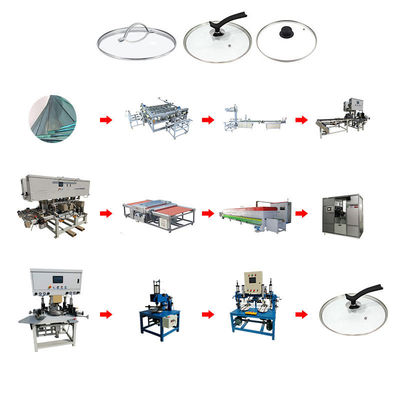 Temperleme fırını sert cam kapak tencere pan pot temperli cam kapak üretim hattı