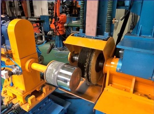 Yüksek verimlilikli Tek Başlı Yatay Otomatik Üretim hattı Aşçılık malzemeleri için dış cilalama makinesi