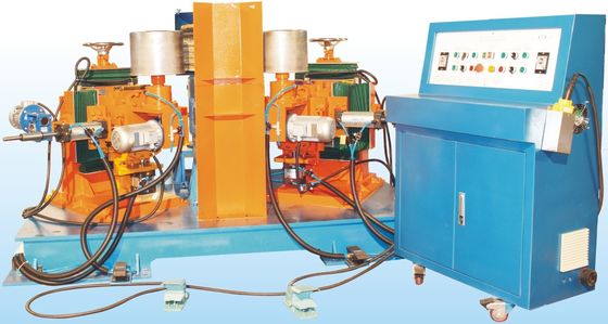 İyi fiyat Yarım Otomatik 2-Stasyonlu cilalama makinesi yemek malzemeleri Yüzey Buffing metel Makine abrasif tekerlek cilalama makinesi çevrimiçi