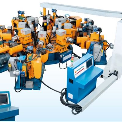 Vacuum Adsorption Cookware Polishing Machine Multi Stations Çömlek için dış cilalama