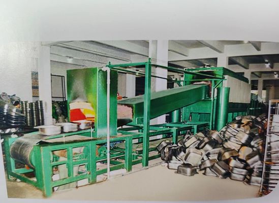 Metal bileşenler için sürekli gaz korumalı parlak endüstriyel kızartma fırını