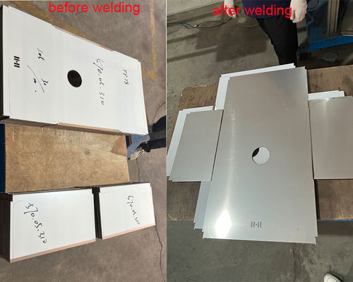 Güçlü Metal Panel Paslanmaz Çelik Çoklu Malzeme Sınıfları için Yüksek Kaliteli Düz Dikiş Kaynak Makinesi