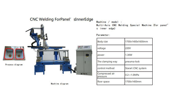Endüstriyel için Yüksek Performanslı Çok Eksenli CNC İç Kenar Kaynaklama Özel Makine