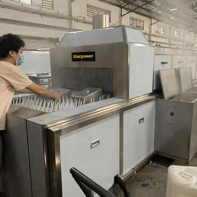 Yüksek temizlik kapasitesine sahip metal eşyaları için endüstriyel temizlik ve kurutma ekipmanları