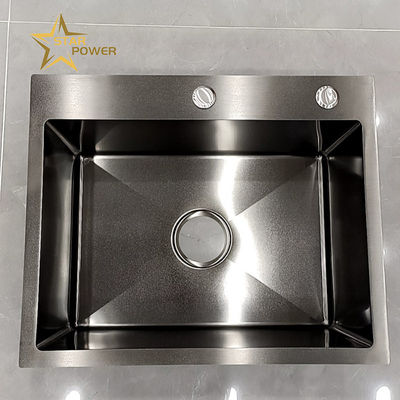 Mutfak 304 Paslanmaz Çelik El yapımı Lavabo Tek Lavabo Ev Yıkama Lavabo