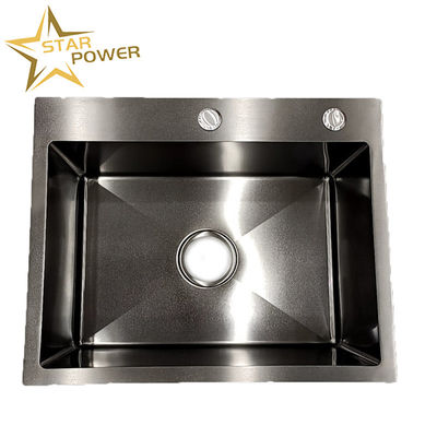 İyi fiyat 304 Stainless Steel Specially For Washing Basin El Büyük Tek Çukur Kalın Pas Önleme Entegre Mutfak Lavabo çevrimiçi
