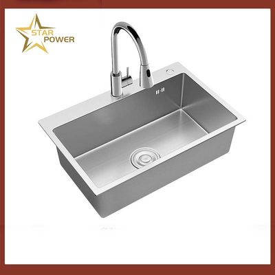 304 Mutfak El Lavabo Ticari için Büyük Tek Lavabo