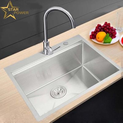 İyi fiyat El yapımı El Lavabo Tek Tank Boyutu Özel Yüksek Kalite çevrimiçi