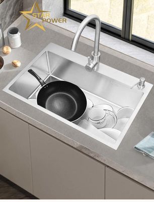 El yapımı El Lavabo Tek Tank Boyutu Özel Yüksek Kalite