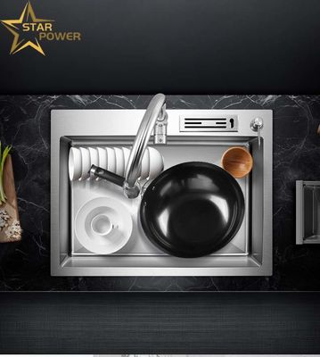 Ev Mutfağı için Özel Yapılandırılabilir 304 Paslanmaz Çelik El Lavabo