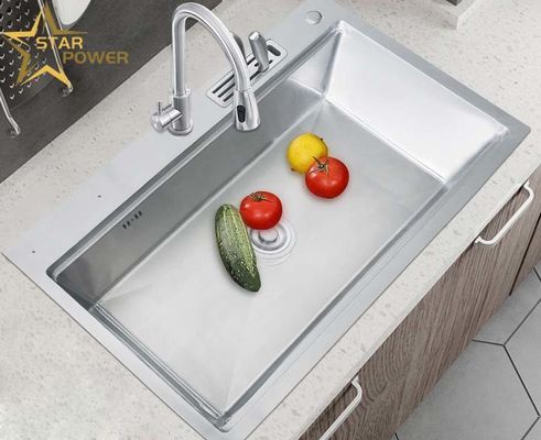 Ev Mutfağı için Özel Yapılandırılabilir 304 Paslanmaz Çelik El Lavabo