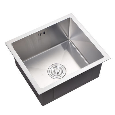 Ev mutfağı için metal paslanmaz çelik el yapımı lavabo