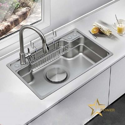 304 Lavabo Paslanmaz çelik El yapımı Lavabo Dayanıklı