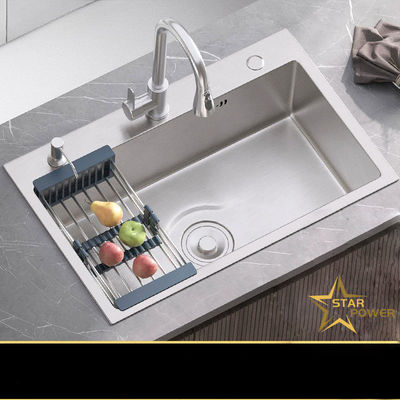 Paslanmaz çelik mutfak lavabo 304 korozyona dayanıklı el yapımı lavabo