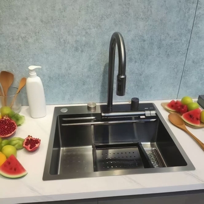 Davlumbazlı Paslanmaz Çelik Tezgah Altı Mutfak Evyesi