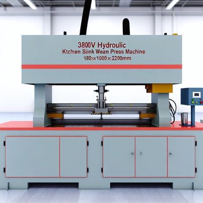 380V Hidrolik Mutfak Evyesi Kaynak Dikiş Pres Makinesi 1800x1000x2100mm