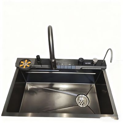 800mm Çift Gözlü Paslanmaz Çelik Mutfak Evyesi Seti, Modern Mutfaklar için Yüksek Kemerli Batarya ile