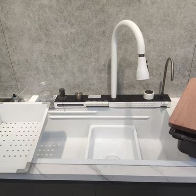 Handmade 32 Inch Large Single Bowl Undermount Kitchen Sink with Thick Gauge Stainless Steel for Durability