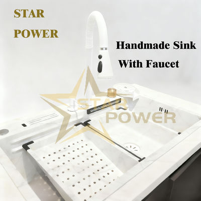 Özelleştirilebilir Paslanmaz Çelik Mutfak Evyesi, Kase Derinliği 250-300mm ve Panel Kalınlığı 1.2-1.5mm veya 1.8-2.0mm