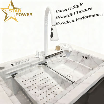 Nano Hidrofobik Kendini Temizleyici ve Gıda Sınıfı 304/316 Malzemesiyle El Yapımı Paslanmaz Çelik Mutfak Lavabosu