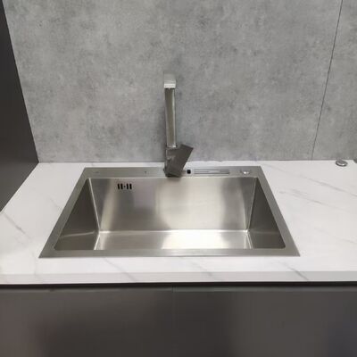 İyi fiyat Gürültüsüz, sessiz, 304/316 Paslanmaz Çelik Mutfak Lavabosu, derin bir kase ve 250-300 mm kase derinliği çevrimiçi