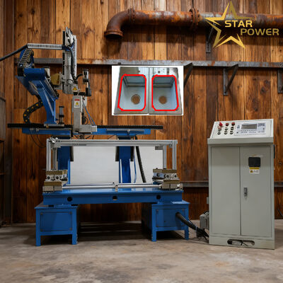 PLC CNC Sistemi ile Otomatik Dört Taraf Kaynak Makinesi ve Metal Mutfak Eşyası Panelleri için Servo Motor Konumlandırma