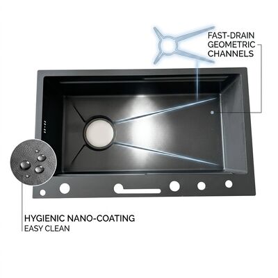 İyi fiyat 30x18 Inç Düşük İkili Kasa Çalışma İstasyonu Mutfak Lavabo 304 Paslanmaz Çelik 18 Ölçüm 50/50 Eşit Lavabo çevrimiçi