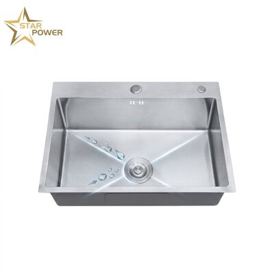 İyi fiyat Commercial 32 Inch Undermount Kitchen Sink SUS304 16 Gauge Single Bowl with Drainboard çevrimiçi