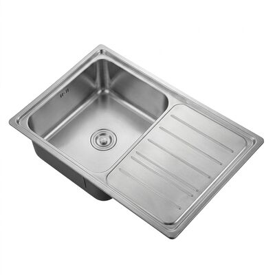 İyi fiyat Workstation 30x18 Kitchen Sink SUS304 16 Gauge Single Bowl with Drainboard çevrimiçi