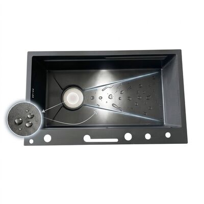 İyi fiyat 34 Inch Undermount Double Bowl Kitchen Sink 50 50 SUS304 16 Gauge Zero Radius çevrimiçi