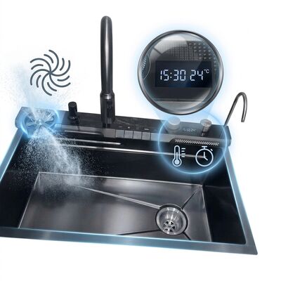 İyi fiyat 23 Inch Drop-In Single Bowl Kitchen Sink SUS304 18 Gauge with Faucet Hole çevrimiçi